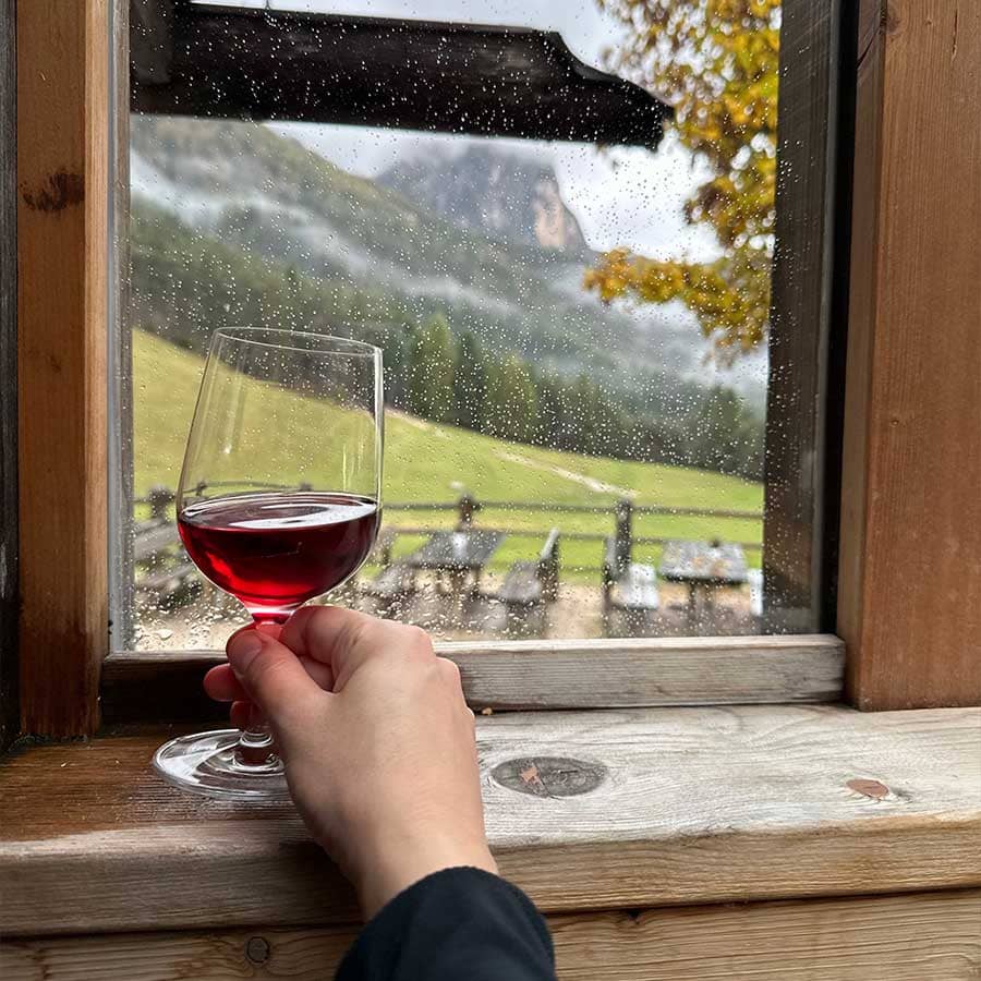 Mountain wine chalet travel design