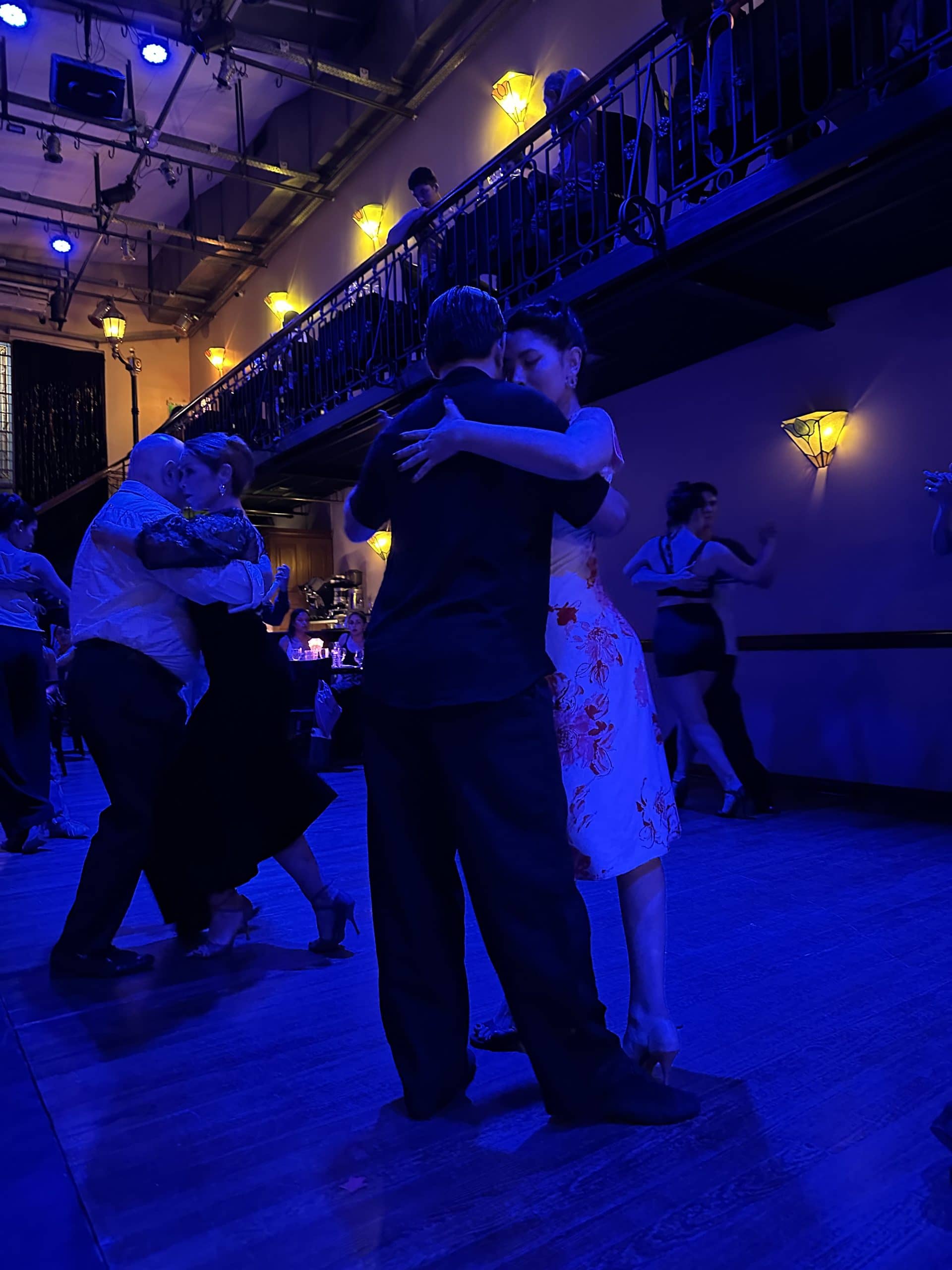 Milonga with couples dancing